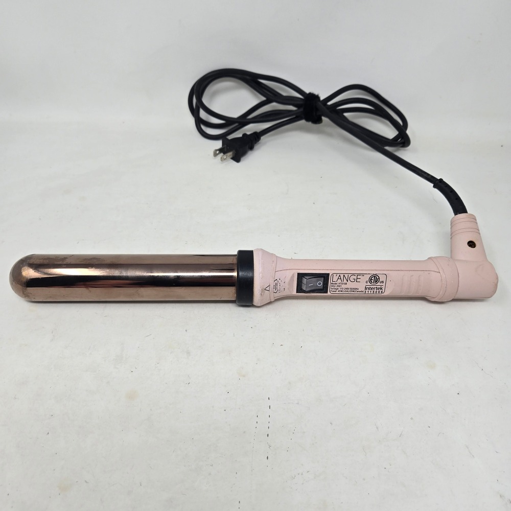 L'ange Ondulé 25mm Rose Gold Titanium Curling Wand HT015B Blush Pink 1 Inch